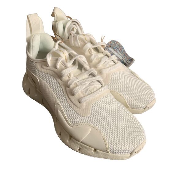 Reebok Womens Zig Dynamica CL Lightweight Lace Up Running Shoe, 10020888 - White - Picture 1 of 6
